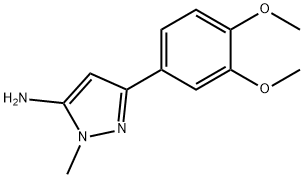 3-AMino-5-(3,4-diMethoxyphenyl)-2-Methylpyrazole Struktur