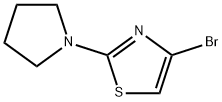 4-BroMo-2-(pyrrolidin-1-yl)-1,3-thiazole, 1017781-56-4, 结构式