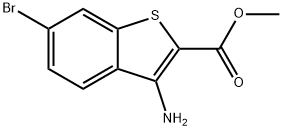 3-氨基-6-溴-1-苯并噻吩-2-羧酸甲酯 结构式