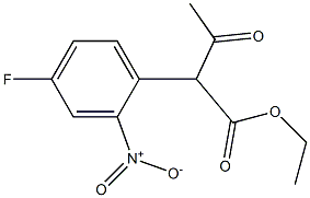 ETHYL 2-(4-FLUORO-2-NITROPHENYL)-3-OXO-BUTYRATE Structure