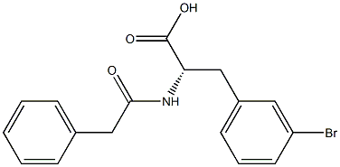 N-PHENYLACETYL-3-BROMO-BETA-PHENYLALANINE Structure