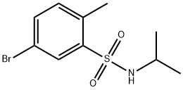 5-溴-N-异丙基-2-甲基苯磺酰胺 结构式