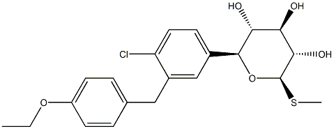 ソタグリフロジン 化学構造式