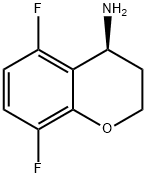 (4S)-5,8-difluoro-3,4-dihydro-2H-chroMen-4-aMine 化学構造式