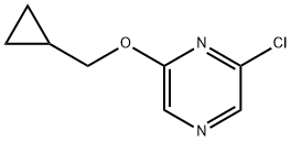 2-chloro-6-(cyclopropylmethoxy)pyrazine Structure