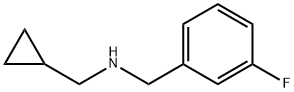 N-环丙甲基-3-氟苄胺 结构式