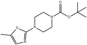 1-Boc-4-(5-Methylthiazol-2-yl)piperazine 化学構造式