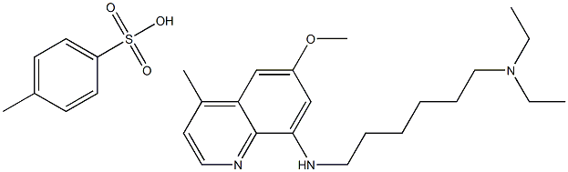 N1,N1-Diethyl-N6-(6-methoxy-4-methyl-8-quinolinyl)-1,6-hexanediamine 4-methylbenzenesulfonate Structure