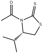 (S)-3-乙酰基-4-异丙基噻唑烷-2-硫酮 结构式