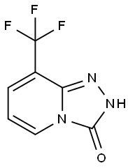 8-(三氟甲基)-[1,2,4]三唑并[4,3-A]吡啶-3(2H)-酮 结构式