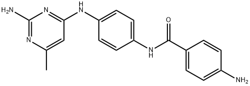 4-aMino-N-(4-(2-aMino-6-MethylpyriMidin-4-ylaMino)phenyl)benzaMide|4-氨基-N-[4-[(2-氨基-6-甲基嘧啶-4-基)氨基]苯基]苯甲酰胺