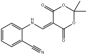 2-[(2,2-DiMethyl-4,6-dioxo-[1,3]dioxan-5-ylideneMethyl)-aMino]-benzonitrile Struktur