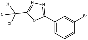 2-(3- 溴苯基)-5-三氯甲基-1,3,4-噁二唑 结构式