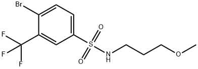 4-BroMo-N-(3-Methoxypropyl)-3-(trifluoroMethyl)benzenesulfonaMide Struktur