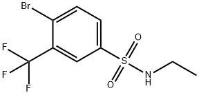 N-乙基-4-溴-3-三氟甲基苯磺酰胺,1020252-99-6,结构式
