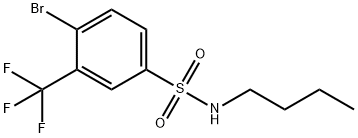 4-BroMo-N-butyl-3-(trifluoroMethyl)benzenesulfonaMide Structure