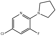 5-chloro-3-fluoro-2-(pyrrolidin-1-yl)pyridine Struktur