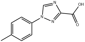 1-p-Tolyl-1H-[1,2,4]triazole-3-carboxylic	acid 化学構造式