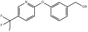 BenzeneMethanol, 3-[[5-(trifluoroMethyl)-2-pyridinyl]oxy]- Struktur