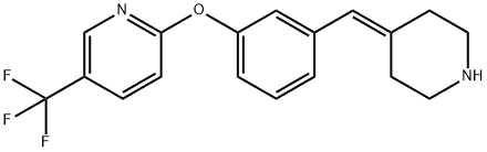 Pyridine, 2-[3-(4-piperidinylideneMethyl)phenoxy]-5-(trifluoroMethyl)- Struktur