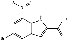 5-BroMo-7-nitroindole-2-carboxylic acid Structure