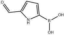 5-醛基吡咯-2-硼酸 结构式