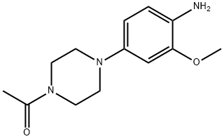 2-甲氧基-4-(N-乙酰基-哌嗪-1-基)苯胺, 1021426-42-5, 结构式