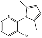 3-broMo-2-(2,5-diMethyl-1H-pyrrol-1-yl)pyridine Structure