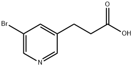 3-(5-Bromopyridine)propanoic Acid Struktur
