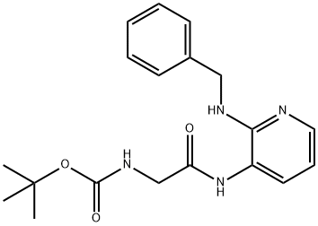 tert-butyl 2-(2-(benzylaMino)pyridin-3-ylaMino)-2-oxoethylcarbaMate,1022147-00-7,结构式