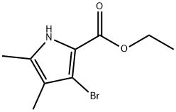 Ethyl 3-broMo-4,5-diMethyl-1H-pyrrole-2-carboxylate Structure