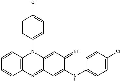 N,5-bis(4-chlorophenyl)-3-iMino-3,5-dihydrophenazin-2-aMine Struktur