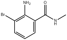 2-aMino-3-broMo-N-Methyl-benzaMide 化学構造式