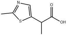 2-(2-Methyl-1,3-thiazol-5-yl)propanoic acid Struktur