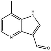 7-Methyl-4-azaindole-3-carbaldehyde Struktur