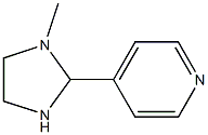 4-(1-MethyliMidazolidin-2-yl)pyridine Structure