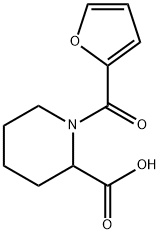 1-(furan-2-ylcarbonyl)piperidine-2-carboxylic acid Struktur