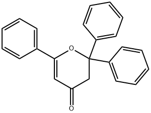 2,2,6-Triphenyl-2H-pyran-4(3H)-one Struktur