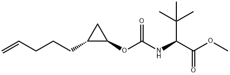 L-Valine,3-Methyl-N-[[[(1R,2R)-2-(4-penten-1-yl)cyclopropyl]oxy]carbonyl]-,Methyl ester
