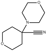 4-Morpholinotetrahydro-2H-pyran-4-carbonitrile Structure