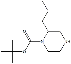 1-N-Boc-2-propylpiperazine Struktur