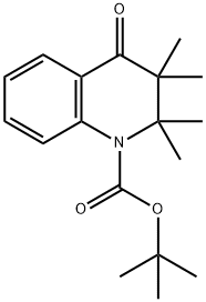 tert-Butyl 2,2,3,3-tetraMethyl-4-oxo-3,4-dihydroquinoline-1(2H)-carboxylate 化学構造式