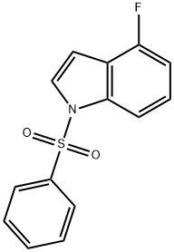 4-Fluoro-1-benzosulfonyl-1H-indole Structure