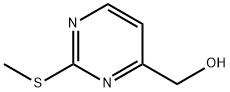 (2-(メチルチオ)ピリミジン-4-イル)メタノール 化学構造式