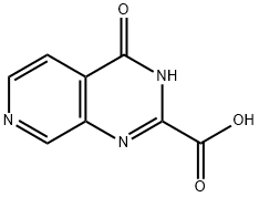 3,4-Dihydro-4-oxo-pyrido[3,4-d]pyriMidine-2-carboxylic acid 化学構造式