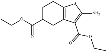 diethyl 2-aMino-4,5,6,7-tetrahydrobenzo[b]thiophene-3,5-dicarboxylate Struktur