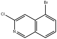 5-broMo-3-chloroisoquinoline Struktur