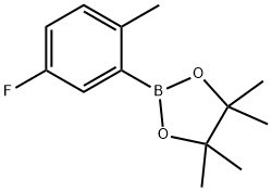 5-氟-2-甲基苯硼酸频哪醇酯,1030832-38-2,结构式
