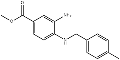 Methyl 3-aMino-4-(benzylaMino)benzoate Struktur