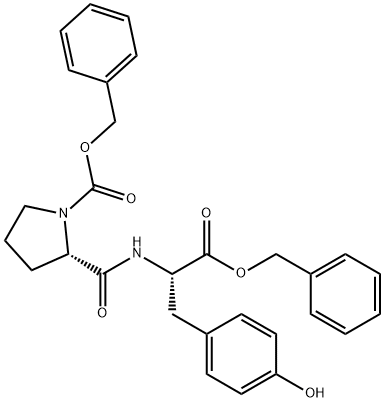 CARBOBENZYLOXY-L-PROLYL-L-TYROSINE BENZYL ESTER,103167-00-6,结构式